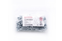 Саморіз з прес-шайбою 4,2*51 зі свердлом цинк білий (ящ. 2000шт) APRO Саморез с пресс-шайбой 4,2*51 со сверлом цинк белый (ящ. 2000шт) APRO