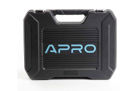 Набір насадок і інструментів CrV ½ ( 90Т) (56 шт) APRO Набор насадок и инструментов CrV ½ ( 90Т) (56 шт) APRO