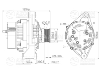 Генератор ВАЗ 2123 "Нива Шевроле" (80А) АТЕК Генератор ВАЗ 2123 "Нива Шевроле" (80А) АТЭК