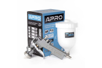 Фарборозпилювач HP Ø1,4 в/б пласт. 600мл APRO Краскораспылитель HP Ø1,4 в/б пласт. 600мл APRO