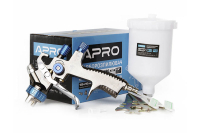 Фарборозпилювач LVMP Ø1,4мм в/б пласт. 600мл APRO Краскораспылитель LVMP Ø1,4мм в/б пласт. 600мл APRO