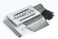 Мангал розборний (кейс) з нержавіючої товщина 2мм на 8 шампурів з чохлом і рукавичками СИЛА Мангал раскладной (кейс) из нержавеющей стали толщина 2мм на 8 шампуров с чехлом и перчатками СИЛА