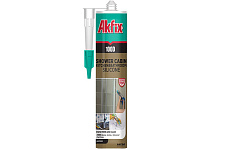 Придбати Силікон для душових кабін 100D 280мл / 340гр прозорий Akfix Силикон для душевых кабин 100D 280мл / 340гр прозрачный Akfix