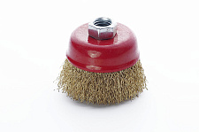 Придбати Щітка чаша латунна дріт 85мм (КШМ) APRO Щётка чаша латуневая проволока 85мм (УШМ) APRO