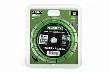 Придбати Диск відрізний по бетону 180х2.2х22.22мм (16-18%) Сегмент APRO Диск отрезной по бетону 180х2.2х22.22мм (16-18%) Сегмент APRO