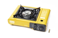 Портативна газова плита Сушеф одноконфорочна з п'єзопідпалювачем та перехідником СИЛА Портативная газовая плита Сушеф одноконфорочная c пьезоподжигом и переходником СИЛА