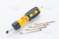 Викрутка реверсивна з бітами CrV 7 в 1 (6шт) ( 2-х сторонніх біт 85мм) СИЛА Отвертка реверсивная с битами CrV 7 в 1 (6шт) (2-х сторонних бит 85мм) СИЛА