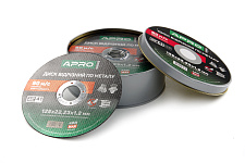 Придбати Диск відрізний по металу ПРОФІ 125х1.2 мм (зелений) в кейсі (25 шт в кейсі, ціна за кейс)  APRO Диск отрезной по металлу ПРОФИ 125х1.2 мм (зеленый) в кейсе (25 шт в кейсе, цена за кейс) APRO