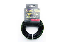 Придбати Ліска для тримера двухкомпонентна 2,7мм зірка 15м СИЛА Леска для триммера двухкомпонентная 2,7мм звезда 15м СИЛА