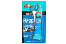 Придбати Силікон тюбик 100Е 50мл (білий) блістер Akfix Силикон тюбик 100Е 50мл (белый) блистер Akfix