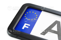 Рамка номерного знаку металева (чорний глянцевий) 12 Atelie Рамка номерного знака металлическая (черный глянцевый) 12 Atelie