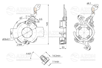 Щітковий вузол у зборі стартеру ВАЗ 2108-21099, 2113-2115, 2170ГАЗ 2410, 3302 (ЗМЗ 402, 405, 406), Москвич 2140 АТЕК Купить Щеточный узел в сборе стартера ВАЗ 2108-21099, 2113-2115, 2170ГАЗ 2410, 3302 (ЗМЗ 402, 405, 406), Москвич 2140 АТЭК