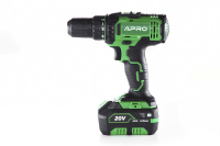 Дриль-шуруповерт APRO 20DK, 20В, без АКБ, без ЗП, кейс Дрель-шуруповерт APRO 20DK, 20В, без АКБ, без ЗУ, кейс