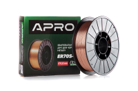 Зварювальний дріт ER70S-6 0,8мм 5кг п.б. APRO Сварочная проволока ER70S-6 0,8мм 5кг п.б. APRO