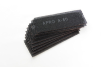 Сітка абразивна APRO P80 105*280мм електрокорунд (10шт) Сетка абразивная APRO P80 105*280мм электрокорунд (10шт)