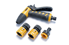 Придбати Набір: пістолет-розпилювач, конектори для шланга 1/2: 1/2 аквастоп, 1/2, адаптер 1/2+3/4 СИЛА Набор: пистолет-распылитель, коннекторы для шланга 1/2: 1/2 аквастоп, 1/2, адаптер 1/2+3/4 СИЛА