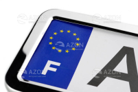 Рамка номерного знаку металева (хром) 12 Atelie Рамка номерного знака металлическая (хром) 12 Atelie