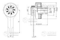 Привід стартеру ГАЗ 24, 2410, 2410 (ЗМЗ 402) АТЕК Купить Привод стартера ГАЗ 24, 2410, 2410 (ЗМЗ 402) АТЭК