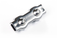 Затискач подвійний Duplex 4мм нержавіючий A2 (пачка, кратно 10шт) APRO Зажим двойной Duplex 4мм нержавеющий A2 (пачка, кратно 10шт) APRO