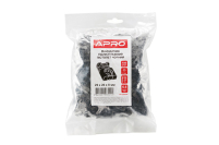 Майданчик під монтажний пістолет 29х20х8мм для кабельної стяжки до 10мм з отвором чорна (пач. 100шт.) APRO Площадка под монтажный пистолет 29х20х8мм для кабельной стяжки до 10мм с отверстием черная (пач. 100шт.) APRO