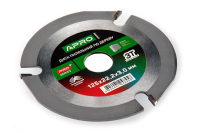 Диск пильний по дереву з твердосплавними напайками 125х22.2мм 3Т APRO Диск пильный по дереву с твердосплавными напайками 125х22.2мм 3Т APRO