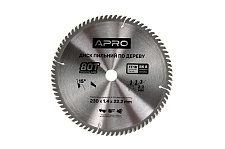 Придбати Диск пильний по дереву 230х22,2(20)х80Т APRO Диск пильный по дереву 230х22,2(20)х80Т APRO