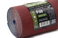 Папір шліфувальний P36 рулон 200мм*10м (тканинна основа) APRO Бумага шлифовальная P36 рулон 200мм*10м (тканевая основа) APRO