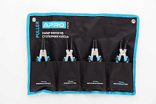 Придбати Набір знімачів стопорних кілець 175мм (4шт) PullerAPRO Набор съемников стопорных колец 175мм (4шт) Puller APRO