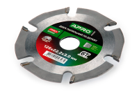 Диск пильний по дереву з твердосплавними напайками 125х22.2мм 6Т APRO Диск пильный по дереву с твердосплавными напайками 125х22.2мм 6Т APRO