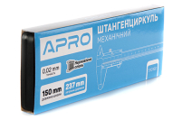 Штангенциркуль механічний 150мм (ноніусна шкала) APRO Штангенциркуль механический 150мм (нониусная шкала) APRO