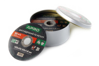 Диск відрізний по металу в кейсі 125х1.6х22.2 мм (25 шт в кейсі ціна за кейс) APRO Диск отрезной по металлу в кейсе 125х1.6х22.2 мм (25 шт в кейсе цена за кейс) APRO