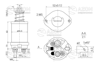 Втягуюче реле стартеру ЗАЗ 1102, 1103, 1105 "Таврия", Daewoo Sens АТЕК Купить Втягивающее реле стартера ЗАЗ 1102, 1103, 1105 "Таврия", Daewoo Sens АТЭК