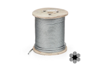 Трос оцинкований 12мм DIN 3060 (6x19 + FC) бухта 100м APRO Трос оцинкованный 12мм DIN 3060 (6x19 + FC) бухта кратно 100м APRO