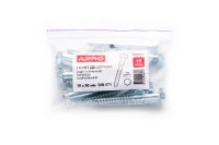 Шуруп до дерева із шестигранною головкою 8*70 DIN 571 цинк білий (ящ 500шт) APRO Шуруп для дерева с шестигранной головкой 8*70 DIN 571 цинк белый (ящ 500шт) APRO