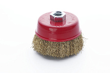 Придбати Щітка чаша латунна дріт 75мм (КШМ) APRO Щётка чаша латуневая проволока 75мм (УШМ) APRO