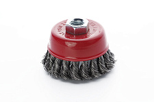 Придбати Щітка чаша сталеві витки 75мм (КШМ) APRO Щётка чаша стальные витки 75мм (УШМ) APRO