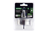 Набір коронок по дереву і гіпсокартону 9 предметів, глибина 20мм (26/32/36/45/50/56/63) APRO Набор коронок по дереву и гипсокартону 9 предметов, глубина 20мм (26/32/36/45/50/56/63) APRO