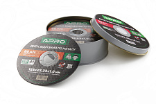 Придбати Диск відрізний по металу в кейсі 125х1.0х22.2 мм (25 шт в кейсі, ціна за кейс) APRO Диск отрезной по металлу в кейсе 125х1.0х22.2 мм (25 шт в кейсе, цена за кейс) APRO