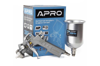 Фарборозпилювач HP Ø1,5мм в/б метал. 500мл APRO Краскораспылитель HP Ø1,5мм в/б металл. 500мл APRO