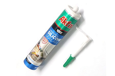 Придбати Силікон універсальний 100Е коричневий 280мл/325гр Akfix Силикон универсальный 100Е коричневый 280мл/325гр Akfix