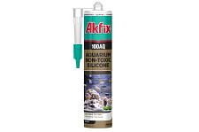 Придбати Силікон акваріумний 100AQ 280мл / 340гр чорний Akfix Силикон аквариумный 100AQ 280мл / 340гр черный Akfix