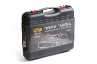 Портативна газова плита Сушеф одноконфорочна з п'єзопідпалювачем та перехідником СИЛА Портативная газовая плита Сушеф одноконфорочная c пьезоподжигом и переходником СИЛА