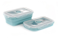 Ланчбокс складаний з кришкою-засувкою блакитний 800мл СИЛА Ланчбокс складной с крышкой-защелкой голубой 800мл СИЛА