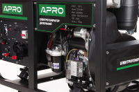 Генератор дизельний 4-х тактний DG-120Е 12,0/12,8кВт (електро запуск) APRO Генератор дизельный 4-х тактный DG-120Е 12,0/12,8кВт (электро запуск) APRO