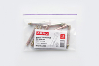Анкер з кожухом і гайкою М6/8*120 цинк жовтий (ящ. 320шт) APRO Анкер с кожухом и гайкой М6/8*120 цинк жёлтый (ящ. 320шт) APRO